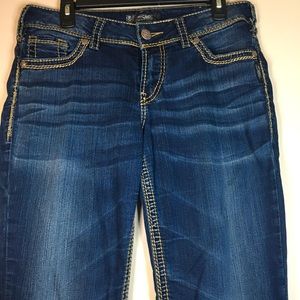 SILVER BUCKLE jeans SUKI mid boot size 30/35